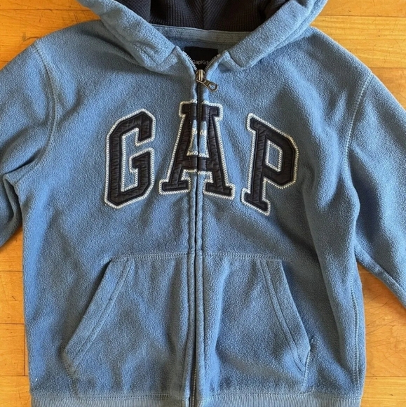 GAP KIDS YOUTH SIZE Small 6-7 BLUE FLEECE HOODIE SWEATSHIRT - Picture 10 of 12